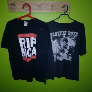 2 Beastie Boys T Shirts In Black In Size XL